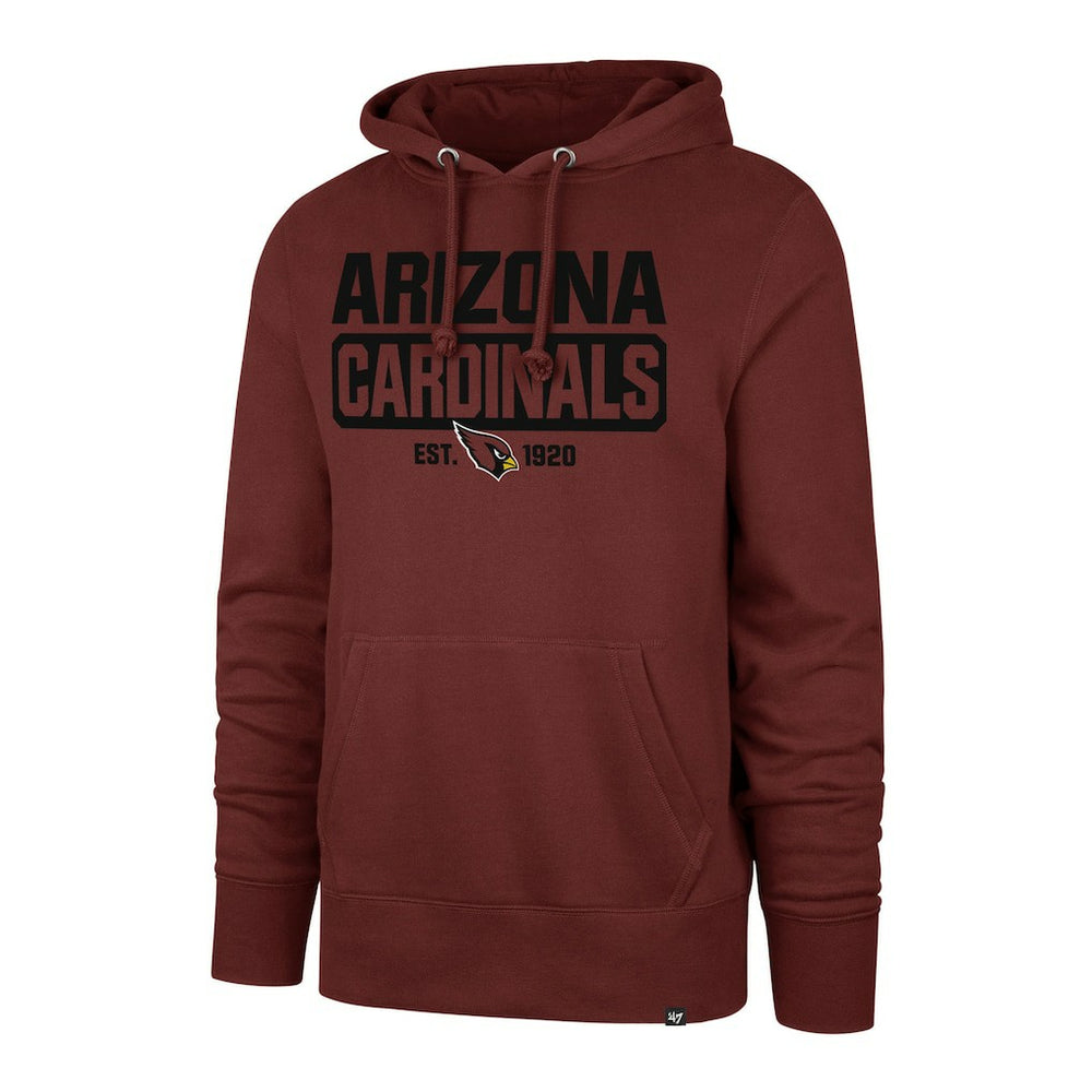 Arizona Cardinals '47 Box Out Headline Pullover Hoodie - Cardinal Hoodies