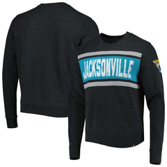 Jacksonville Jaguars '47 Bypass Tribeca Pullover Sweatshirt - Heathered Black Pullover