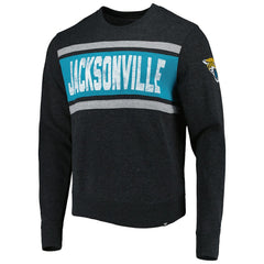 Jacksonville Jaguars '47 Bypass Tribeca Pullover Sweatshirt - Heathered Black Pullover
