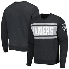 Las Vegas Raiders '47 Bypass Tribeca Pullover Sweatshirt - Heathered Black Pullover
