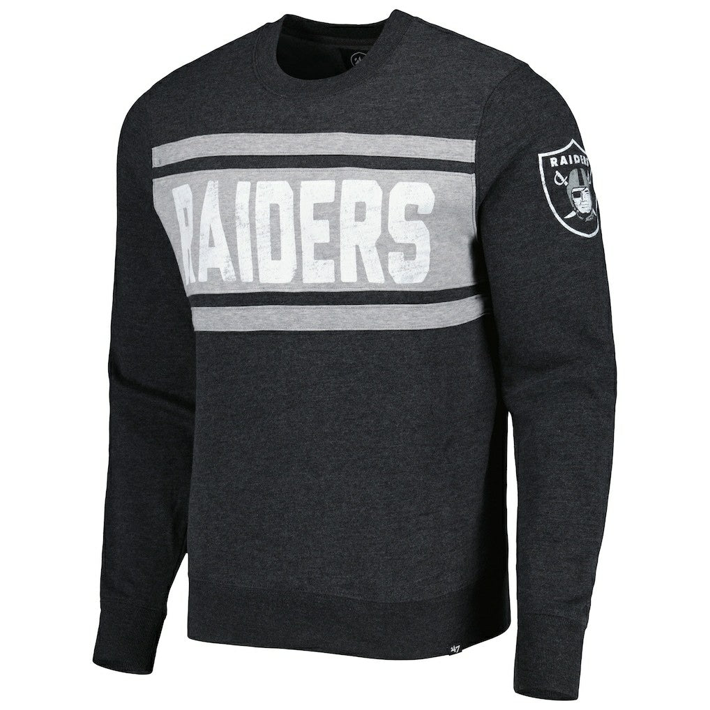 Las Vegas Raiders '47 Bypass Tribeca Pullover Sweatshirt - Heathered Black Pullover