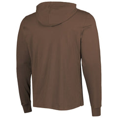 Cleveland Browns '47 Field Franklin Hooded Long Sleeve T-Shirt - Brown T-shirts