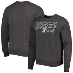 Las Vegas Raiders '47 Locked In Headline Pullover Sweatshirt - Charcoal Pullover