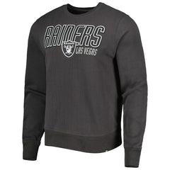 Las Vegas Raiders '47 Locked In Headline Pullover Sweatshirt - Charcoal Pullover