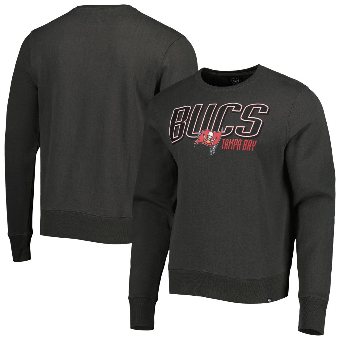 Tampa Bay Buccaneers '47 Locked In Headline Pullover Sweatshirt - Charcoal Pullover