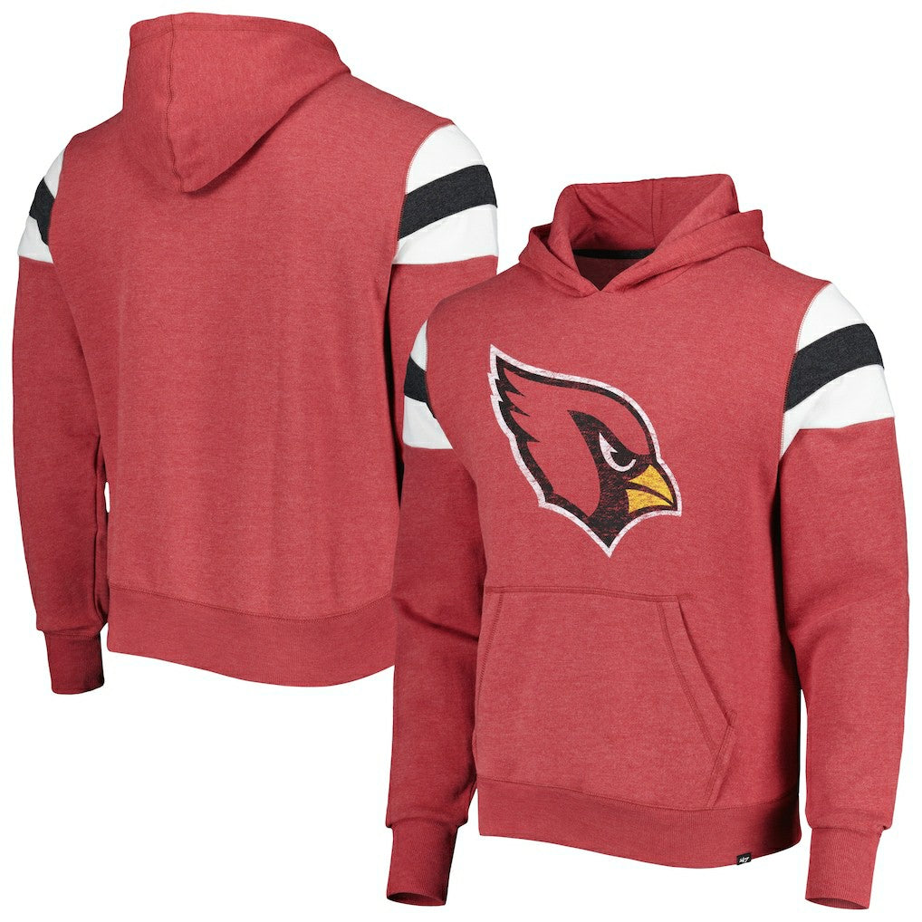 Arizona Cardinals '47 Premier Nico Pullover Hoodie - Heathered Cardinal Hoodies