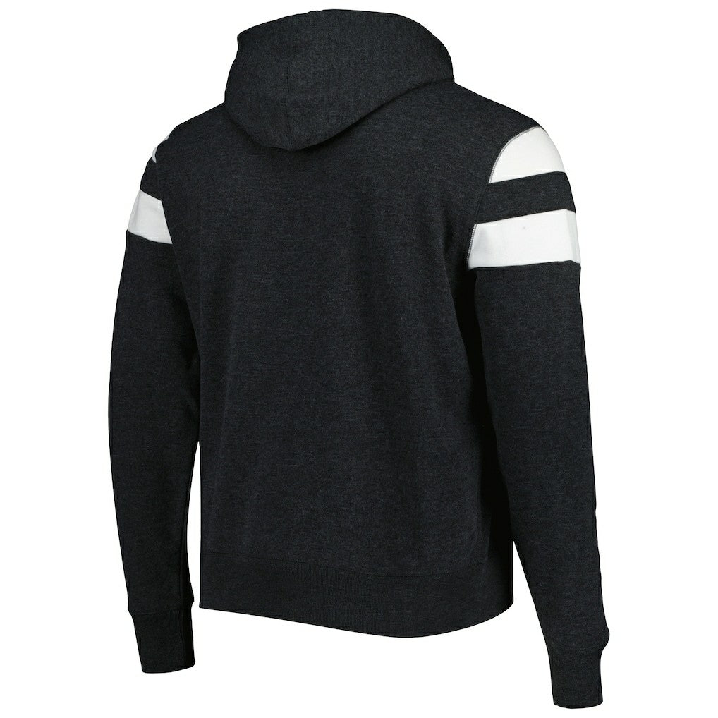 New Orleans Saints '47 Premier Nico Pullover Hoodie - Heathered Black Hoodies