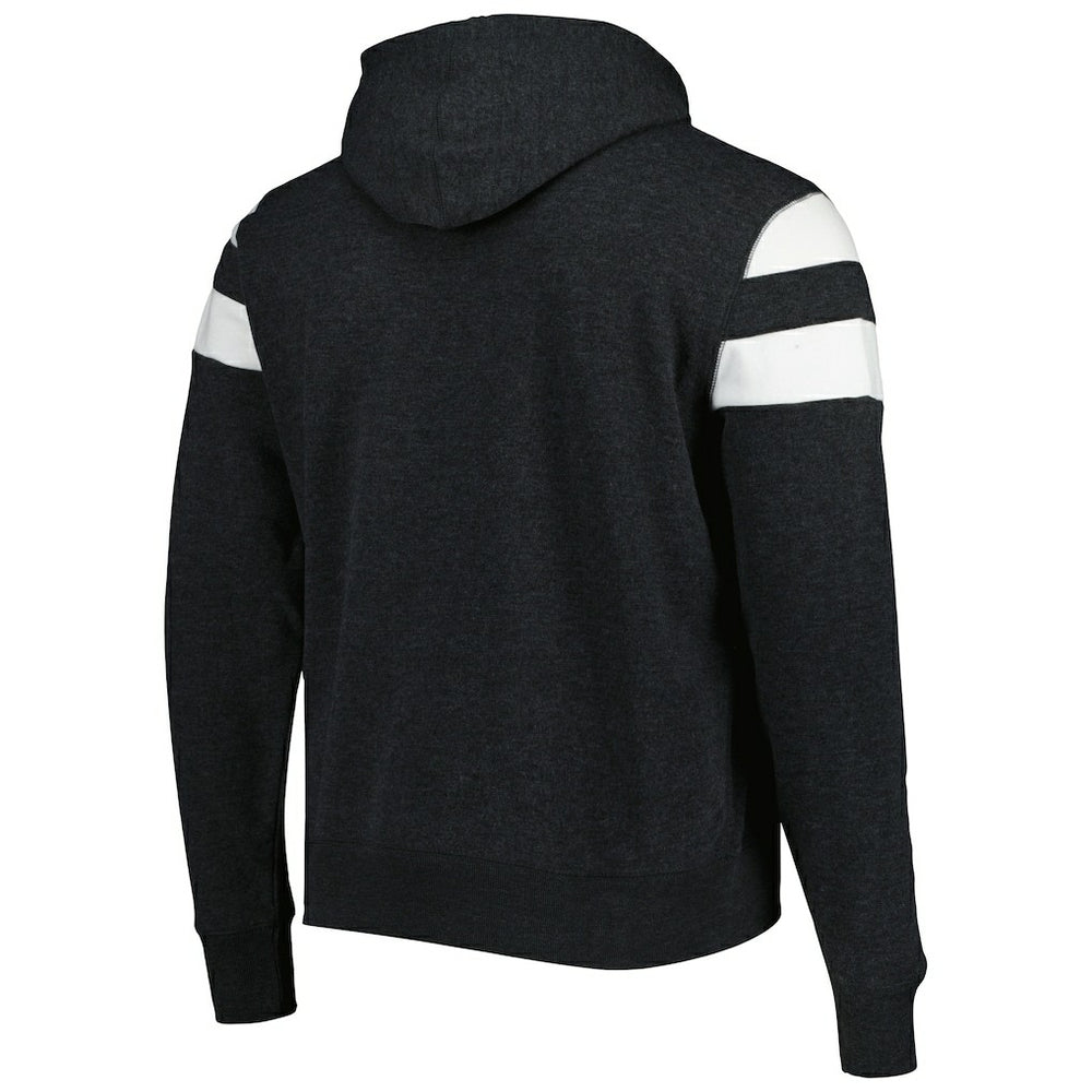 New Orleans Saints '47 Premier Nico Pullover Hoodie - Heathered Black Hoodies