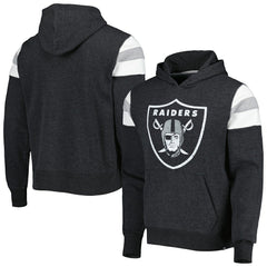 Las Vegas Raiders '47 Premier Nico Pullover Hoodie - Heathered Black Hoodies