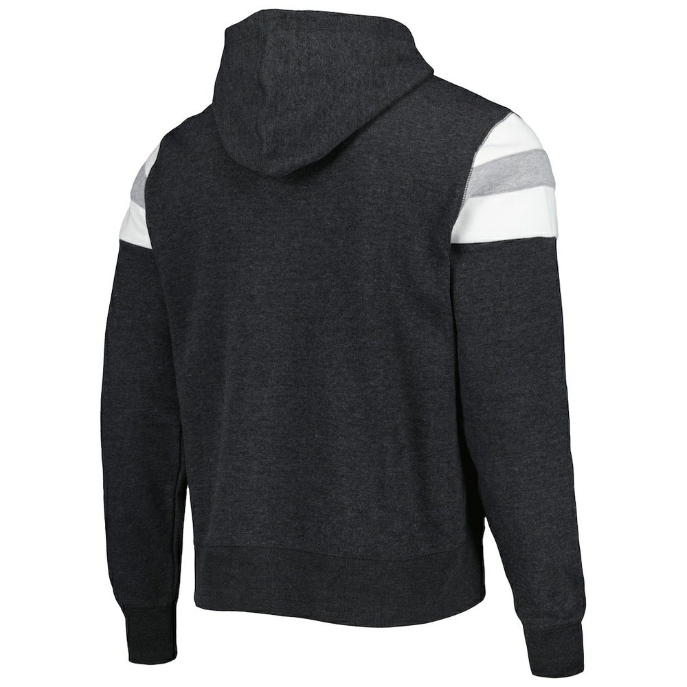 Las Vegas Raiders '47 Premier Nico Pullover Hoodie - Heathered Black Hoodies
