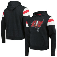 Tampa Bay Buccaneers '47 Premier Nico Pullover Hoodie - Heathered Black Hoodies