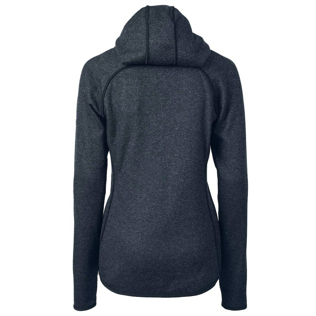 Miami Dolphins Cutter & Buck Women's Mainsail Full-Zip Jacket - Heathered Navy Jackets