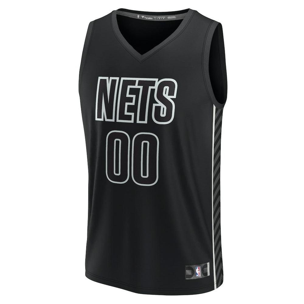 Brooklyn Nets Custom Fast Break Jersey Statement Edition Black - Fanatics