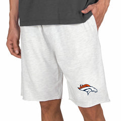 Denver Broncos Concepts Sport Mainstream Terry Shorts - Oatmeal Shorts