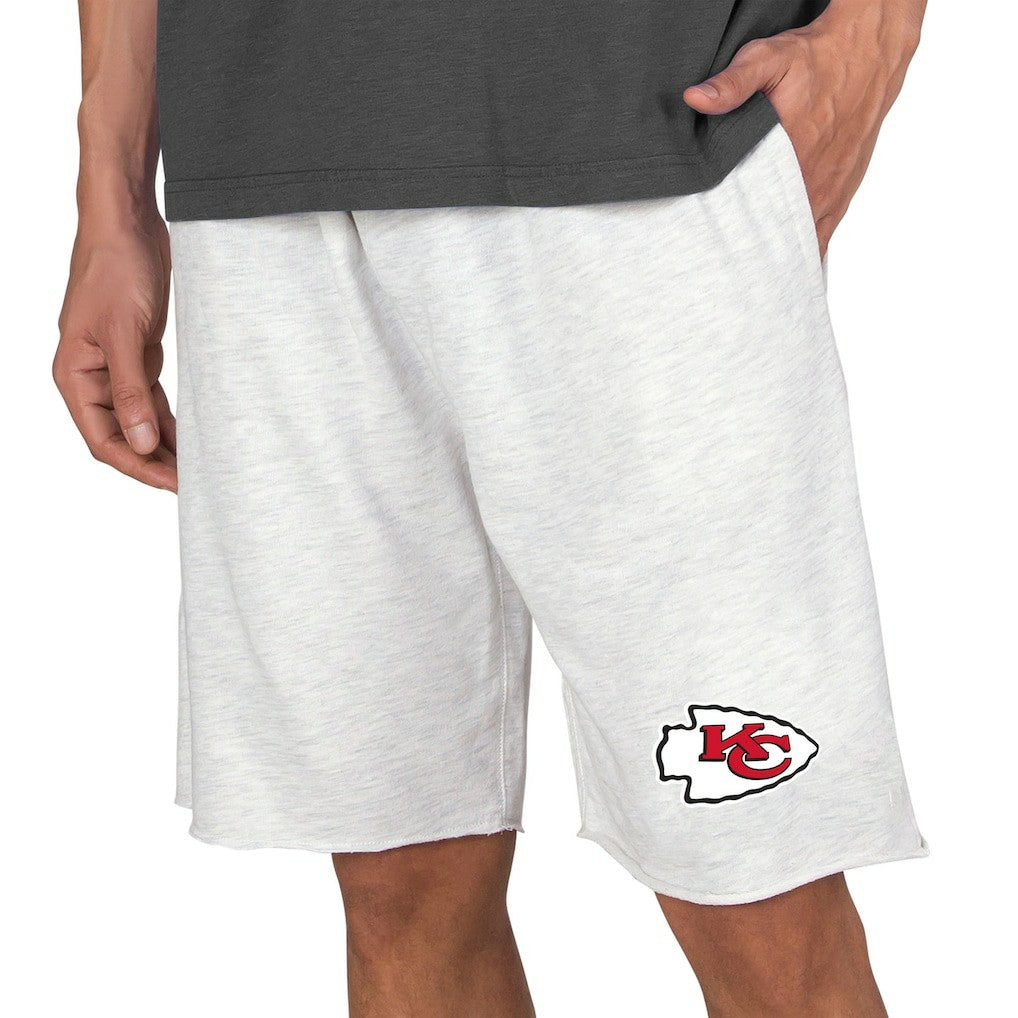 Kansas City Chiefs Concepts Sport Mainstream Terry Shorts - Oatmeal Shorts