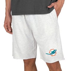 Miami Dolphins Concepts Sport Mainstream Terry Shorts - Oatmeal Shorts