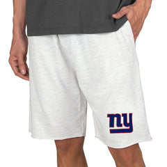 New York Giants Concepts Sport Mainstream Terry Shorts - Oatmeal Shorts