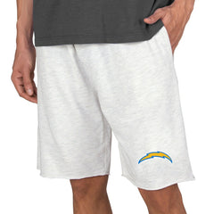 Los Angeles Chargers Concepts Sport Mainstream Terry Shorts - Oatmeal Shorts