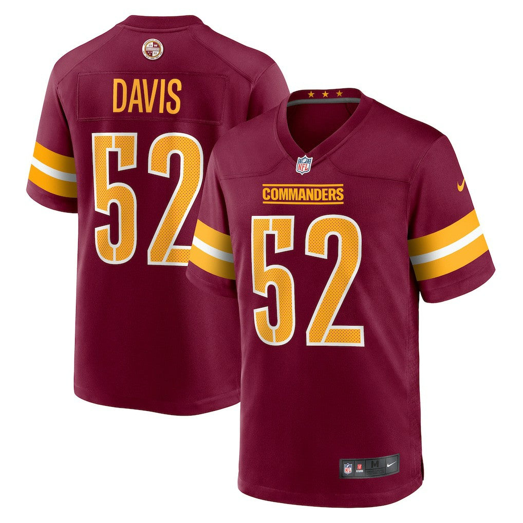 Jamin Davis Washington Commanders Player Game Jersey - Burgundy Jerseys