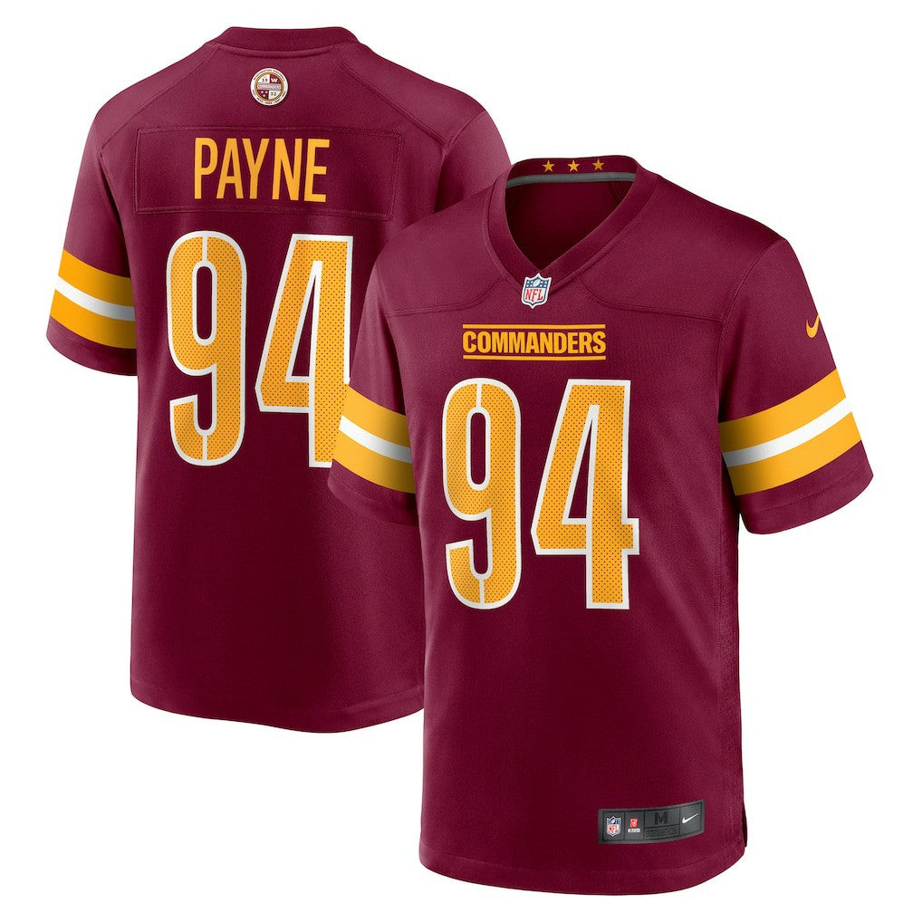 Daron Payne Washington Commanders Player Game Jersey - Burgundy Jerseys