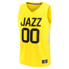 Utah Jazz Fast Break Replica Custom Jersey Icon Edition Yellow - Fanatics outlet