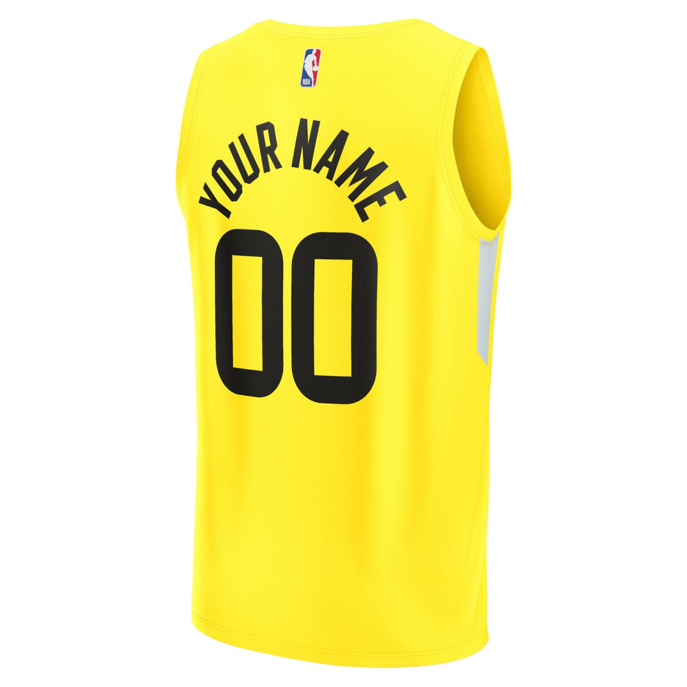 Utah Jazz Fast Break Replica Custom Jersey Icon Edition Yellow - Fanatics outlet