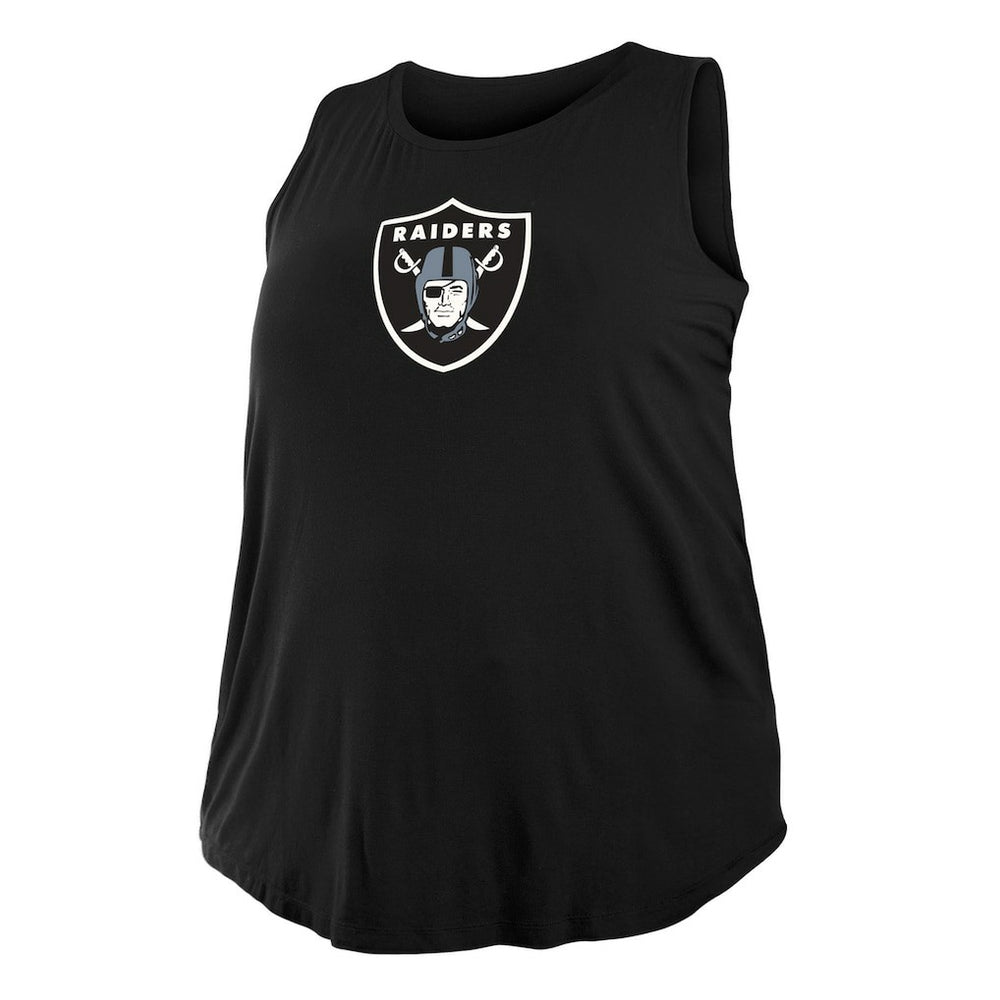 Las Vegas Raiders New Era Women's Plus Size Tank Top - Black Tops