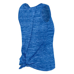Los Angeles Rams New Era Women's Space Dye Tie-Back Tank Top - Royal Tops