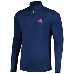 Atlanta Braves Tommy Bahama Delray IslandZone Half-Zip Top - Navy Tops