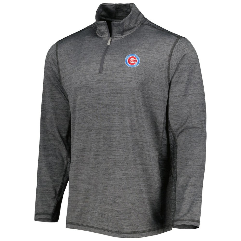 Chicago Cubs Tommy Bahama Delray IslandZone Half-Zip Top - Charcoal Tops