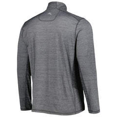 Los Angeles Dodgers Tommy Bahama Delray IslandZone Half-Zip Top - Gray Tops