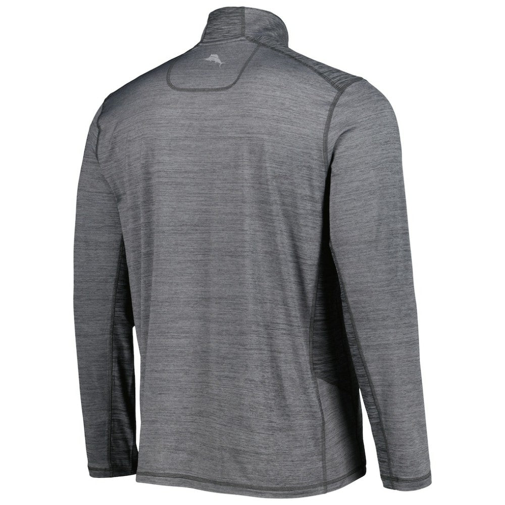 San Francisco Giants Tommy Bahama Delray IslandZone Half-Zip Top - Gray Tops