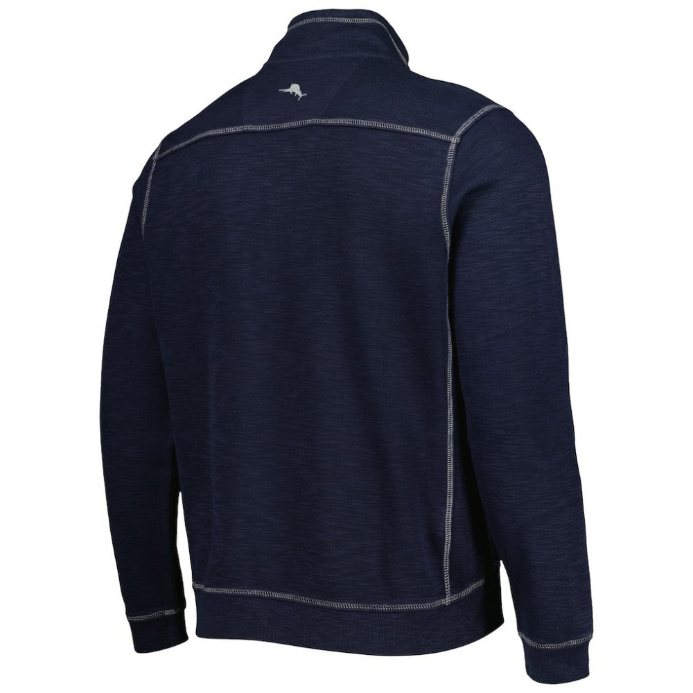 Houston Astros Tommy Bahama Tobago Bay Tri-Blend Quarter-Zip Sweatshirt - Blue Sweatshirts