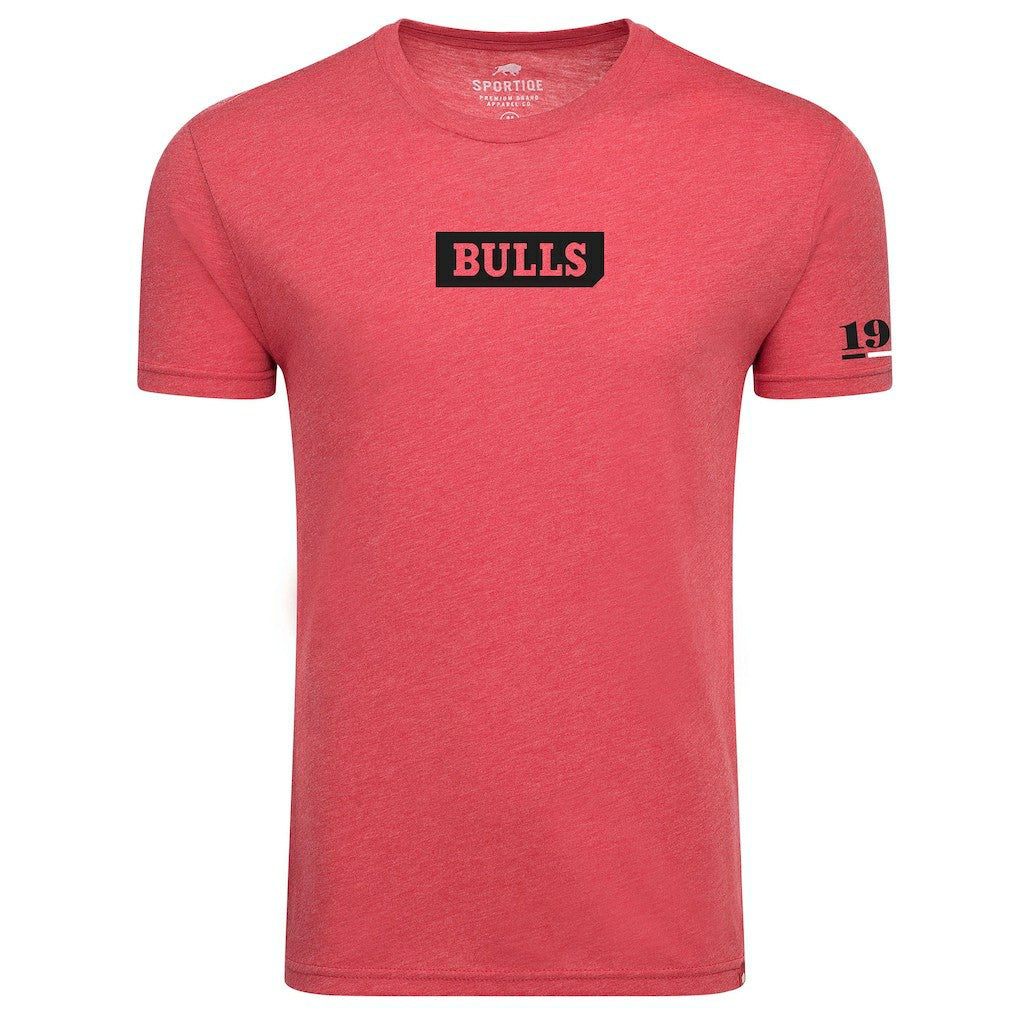 Chicago Bulls Sportiqe Unisex 1966 Collection Comfy Tri-Blend T-Shirt Red
