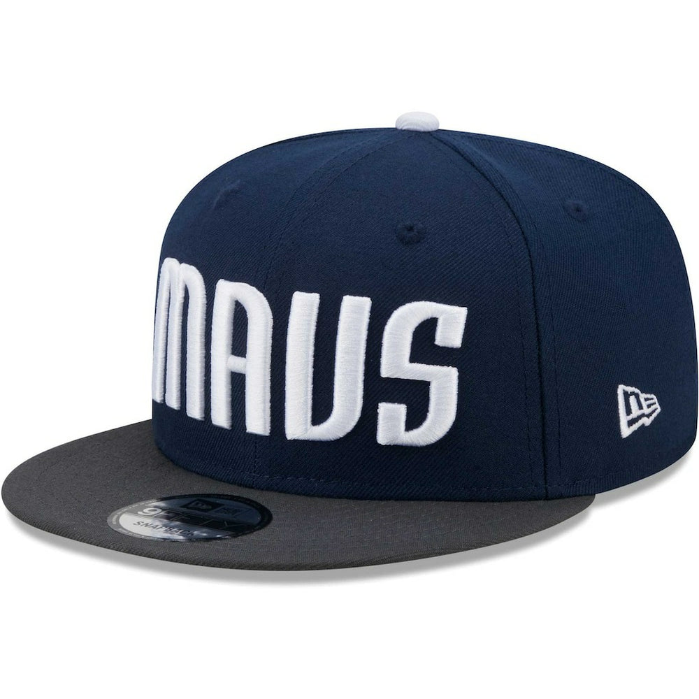 Dallas Mavericks Jersey Hook Statement Edition 9FIFTY Snapback Hat Navy/Gray - New Era