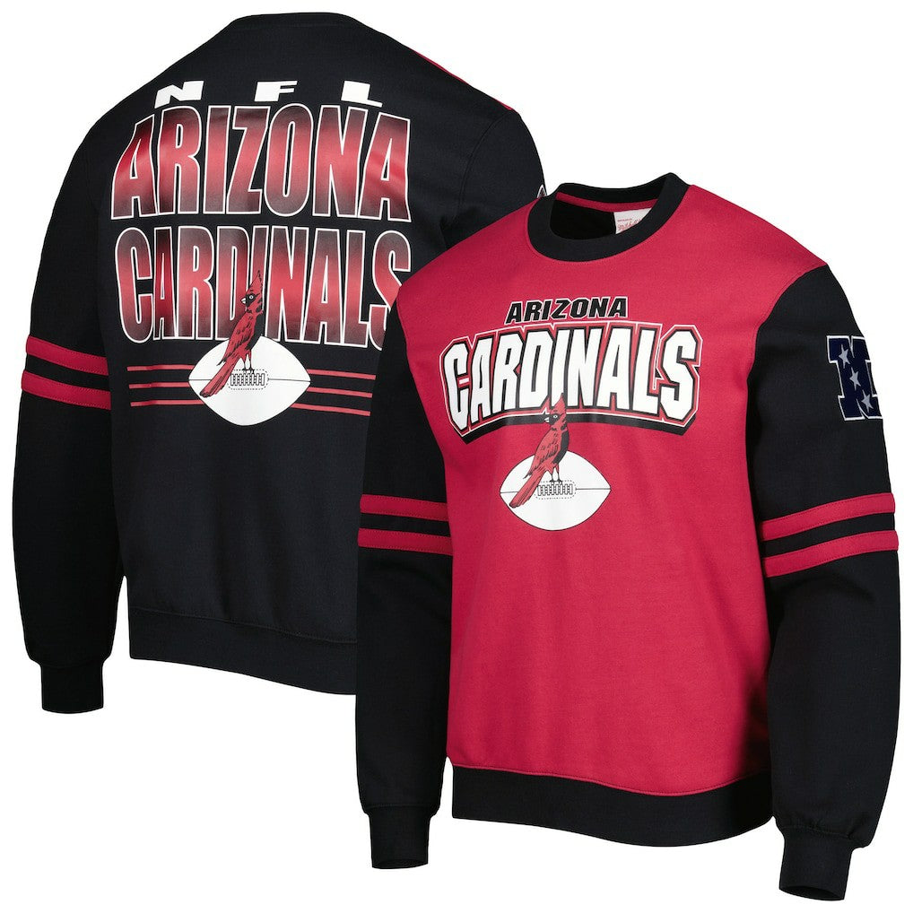 Arizona Cardinals All Over 2.0 Pullover Sweatshirt - Cardinal Pullover