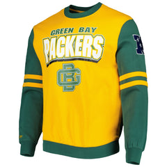 Green Bay Packers All Over 2.0 Pullover Sweatshirt - Gold Pullover