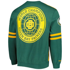 Green Bay Packers All Over 2.0 Pullover Sweatshirt - Gold Pullover