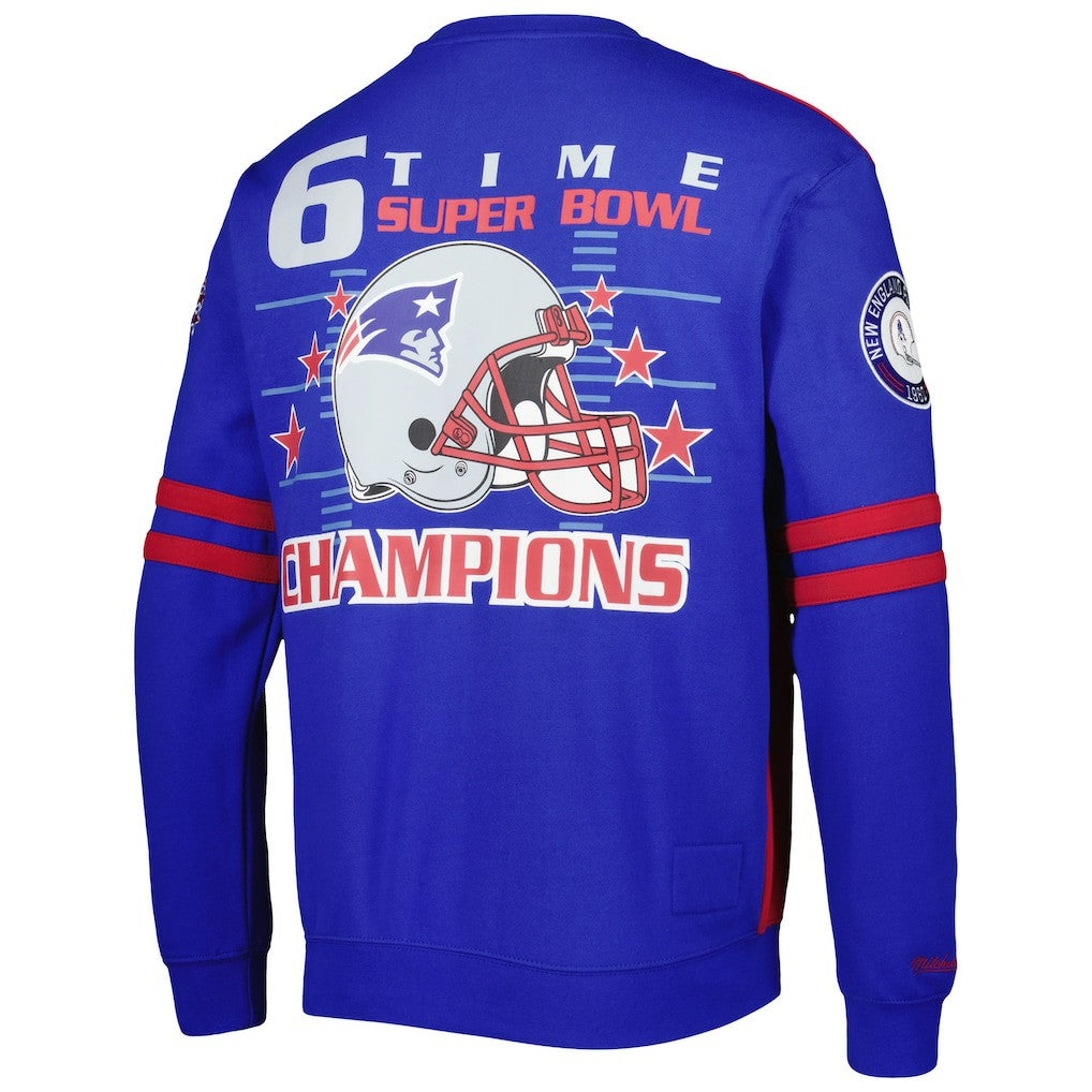 New England Patriots All Over 2.0 Pullover Sweatshirt - Red Pullover