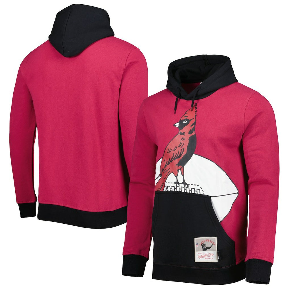 Arizona Cardinals Big Face 5.0 Pullover Hoodie - Cardinal Hoodies