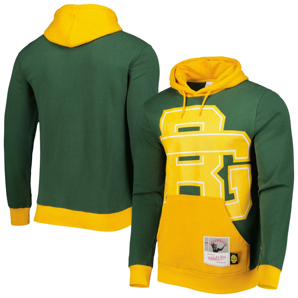 Green Bay Packers Big Face 5.0 Pullover Hoodie - Green Hoodies