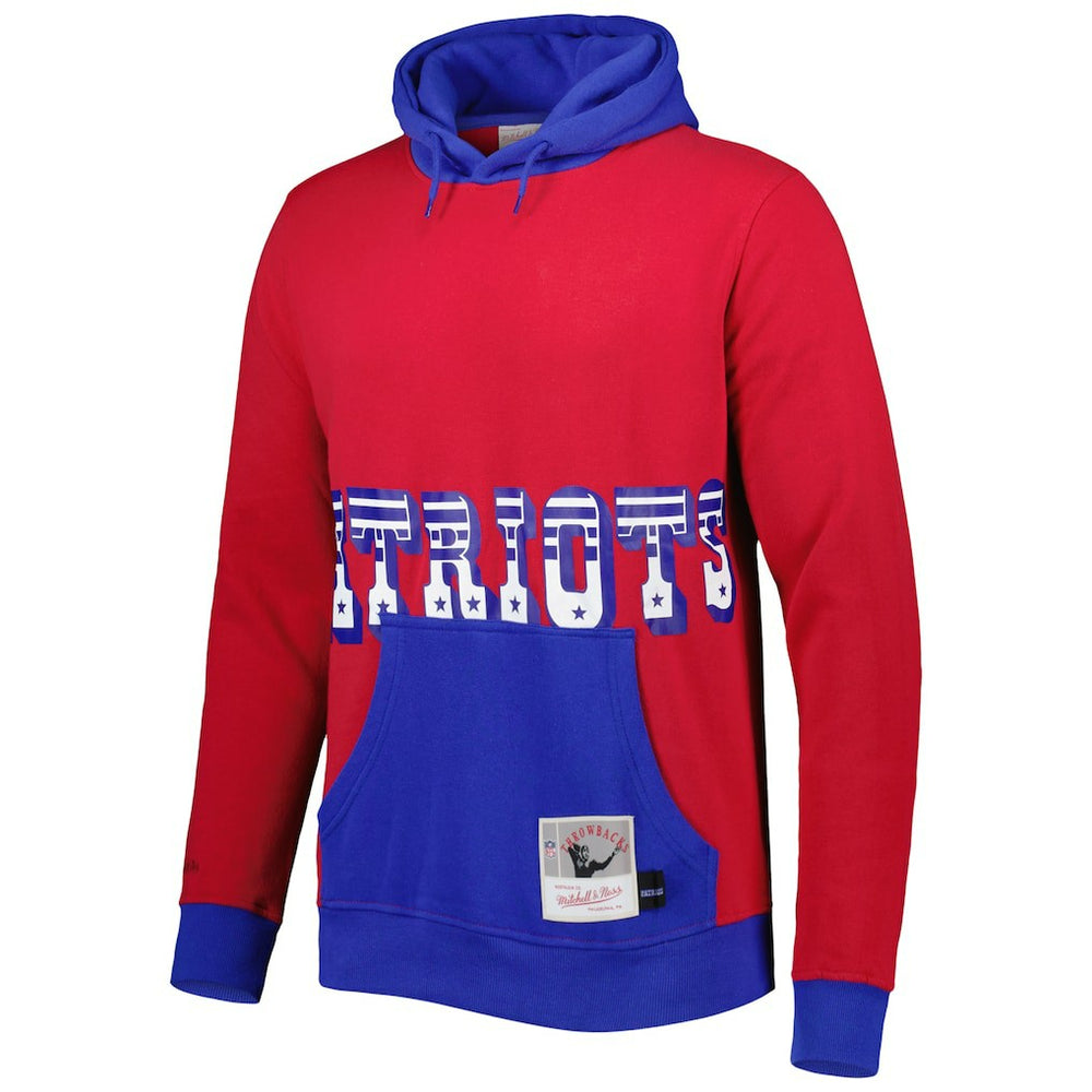 New England Patriots Big Face 5.0 Pullover Hoodie - Red Hoodies
