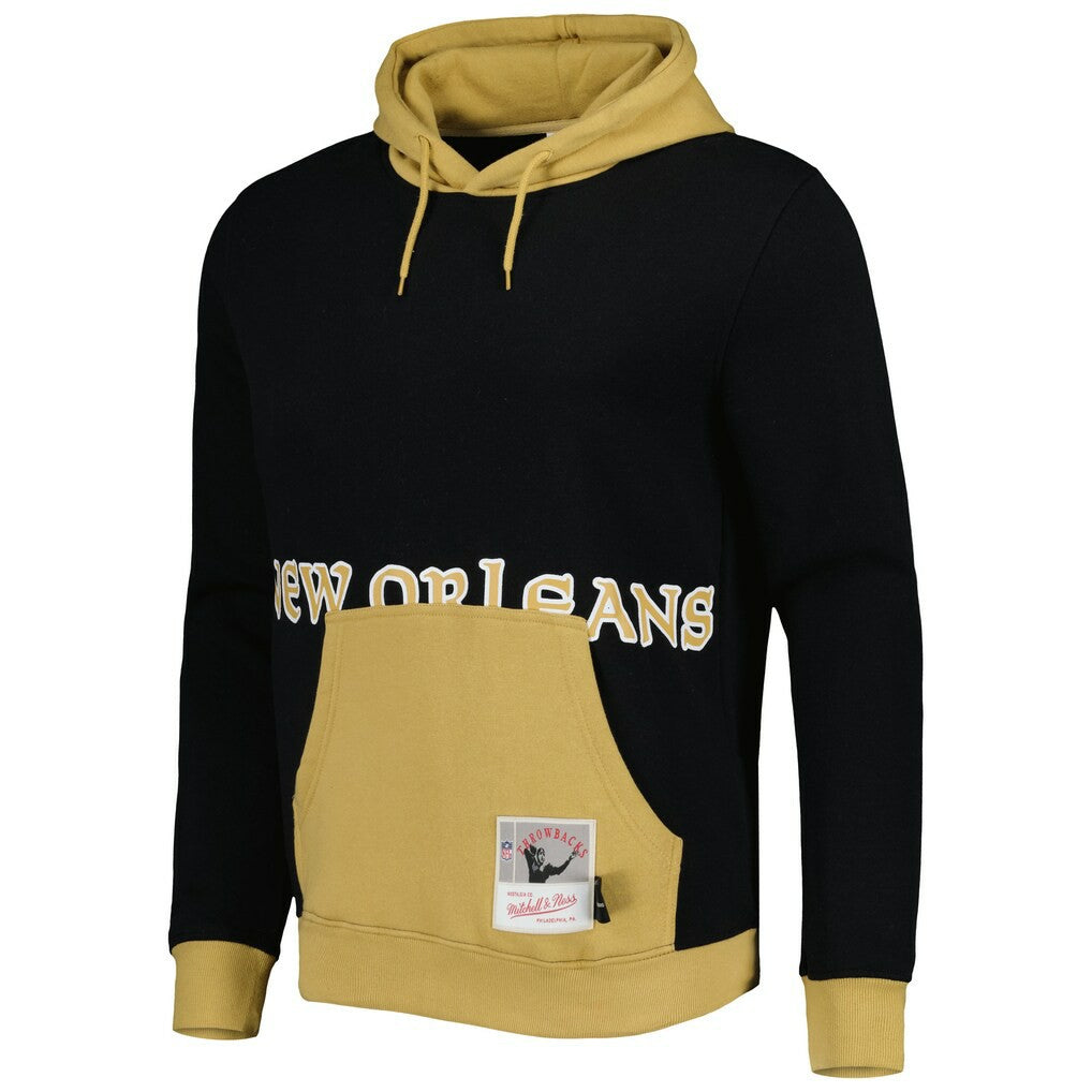 New Orleans Saints Big Face 5.0 Pullover Hoodie - Black Hoodies