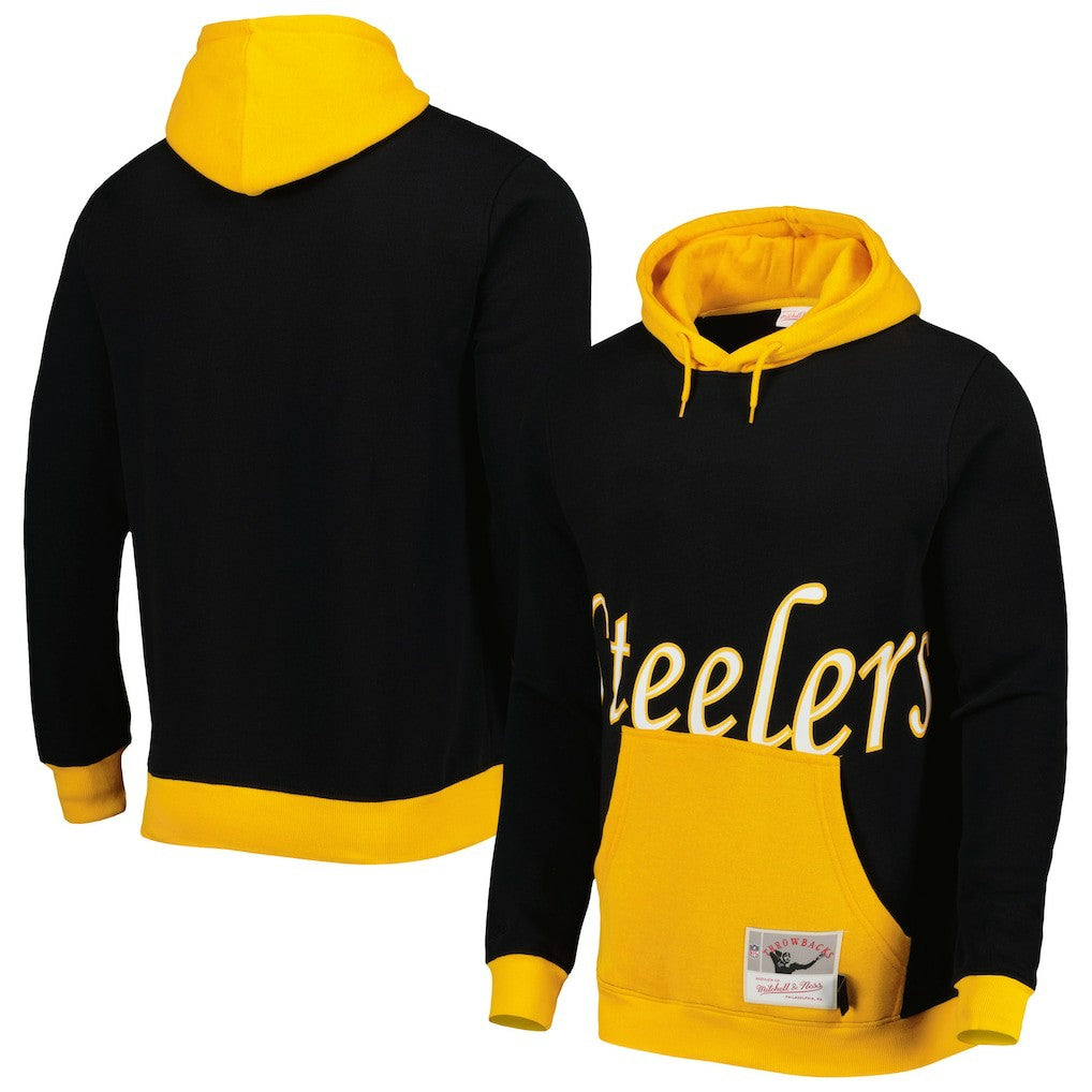 Pittsburgh Steelers Big Face 5.0 Pullover Hoodie - Black Hoodies