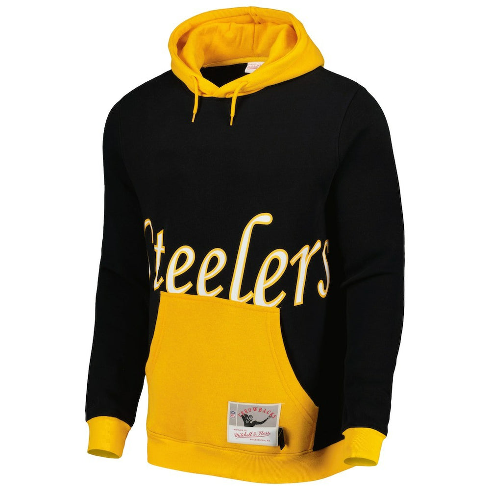Pittsburgh Steelers Big Face 5.0 Pullover Hoodie - Black Hoodies
