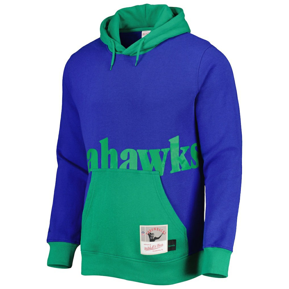 Seattle Seahawks Big Face 5.0 Pullover Hoodie - Royal Hoodies