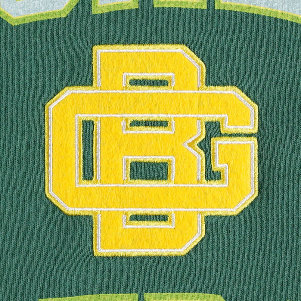 Green Bay Packers Washed Short Sleeve Pullover Hoodie - Green Hoodies