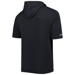 Las Vegas Raiders Washed Short Sleeve Pullover Hoodie - Black Hoodies