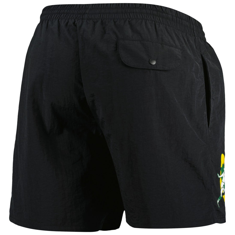 Green Bay Packers Team Essentials Nylon Shorts - Black Shorts
