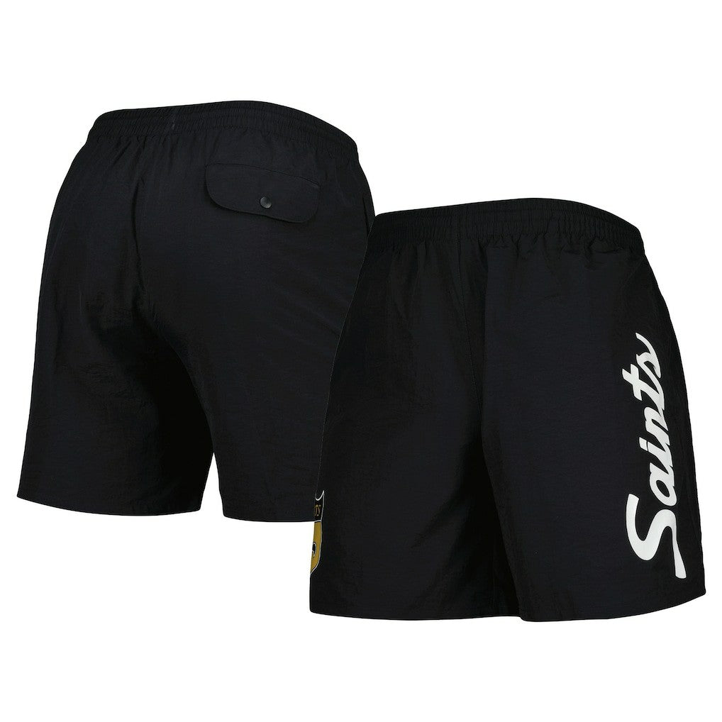 New Orleans Saints Team Essentials Nylon Shorts - Black Shorts